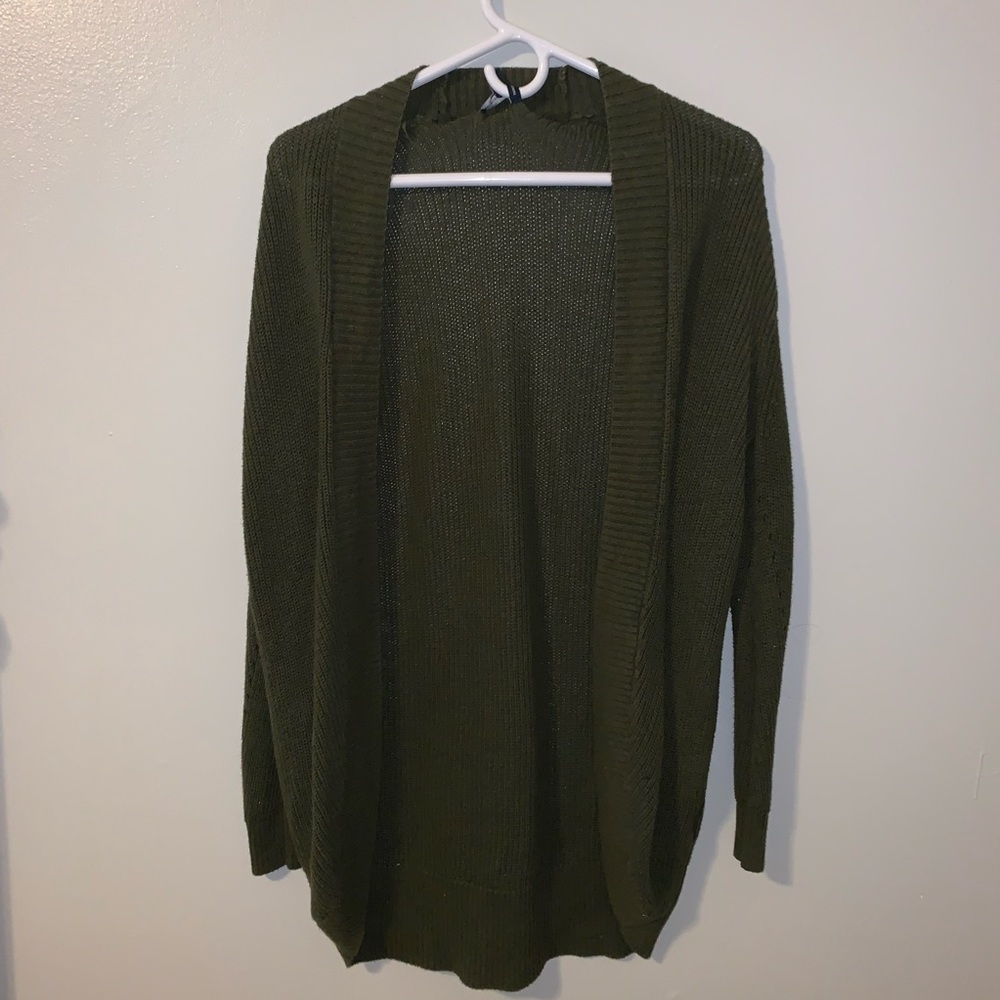 Olive Green American Eagle Cardigan